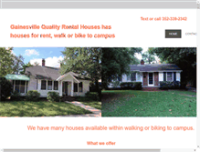 Tablet Screenshot of gainesvillequalityrentalhouses.com